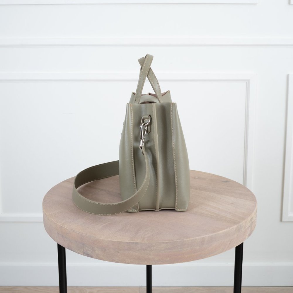 😍The Stella Genuine Leather Satchel Bag - Moss - Picture 9 of 14